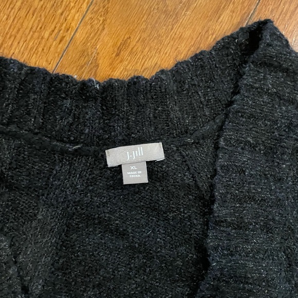 J. Jill Black Button-Up Cardigan - Picture 2 of 2